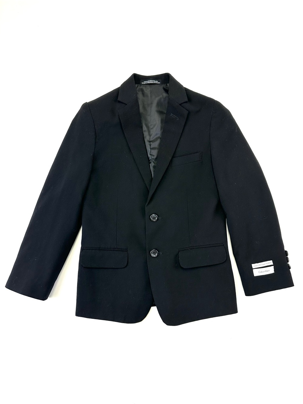 Calvin Klein Boys Black Blazer Size 10 New Formal Suit Jacket
